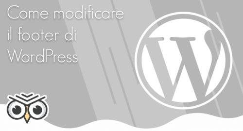 Come modificare il footer di WordPress