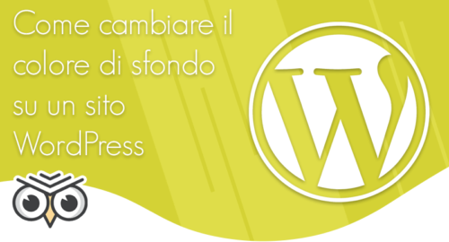 Come cambiare il colore di sfondo su un sito WordPress